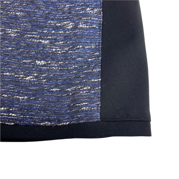 NWT Madewell Shimmer Blue Shirt Dress Woven Metallic - Picture 4 of 8